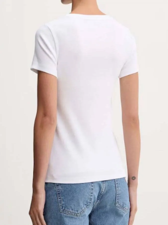 GUESS - Γυναικείο T-shirt Slim Fit W4YI64KA0H1-G011 Λευκό