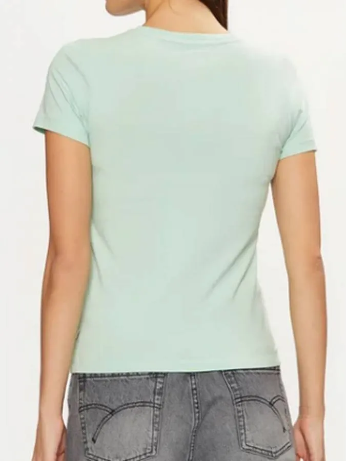 GUESS - Γυναικείο T-Shirt Slim Fit W4YI02J1314-F841 Πράσινο