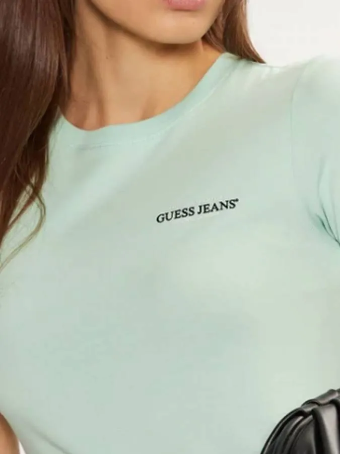 GUESS - Γυναικείο T-Shirt Slim Fit W4YI02J1314-F841 Πράσινο