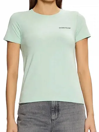 GUESS - Γυναικείο T-Shirt Slim Fit W4YI02J1314-F841 Πράσινο