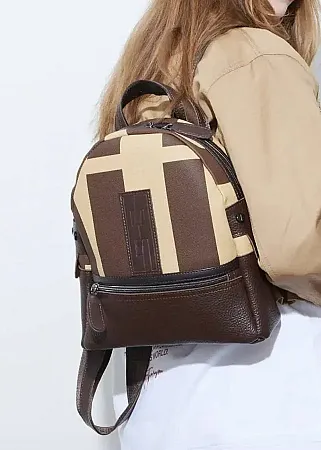 ELENA ATHANASIOU - Γυναικείο backpack Ea Logo Vanilla Small