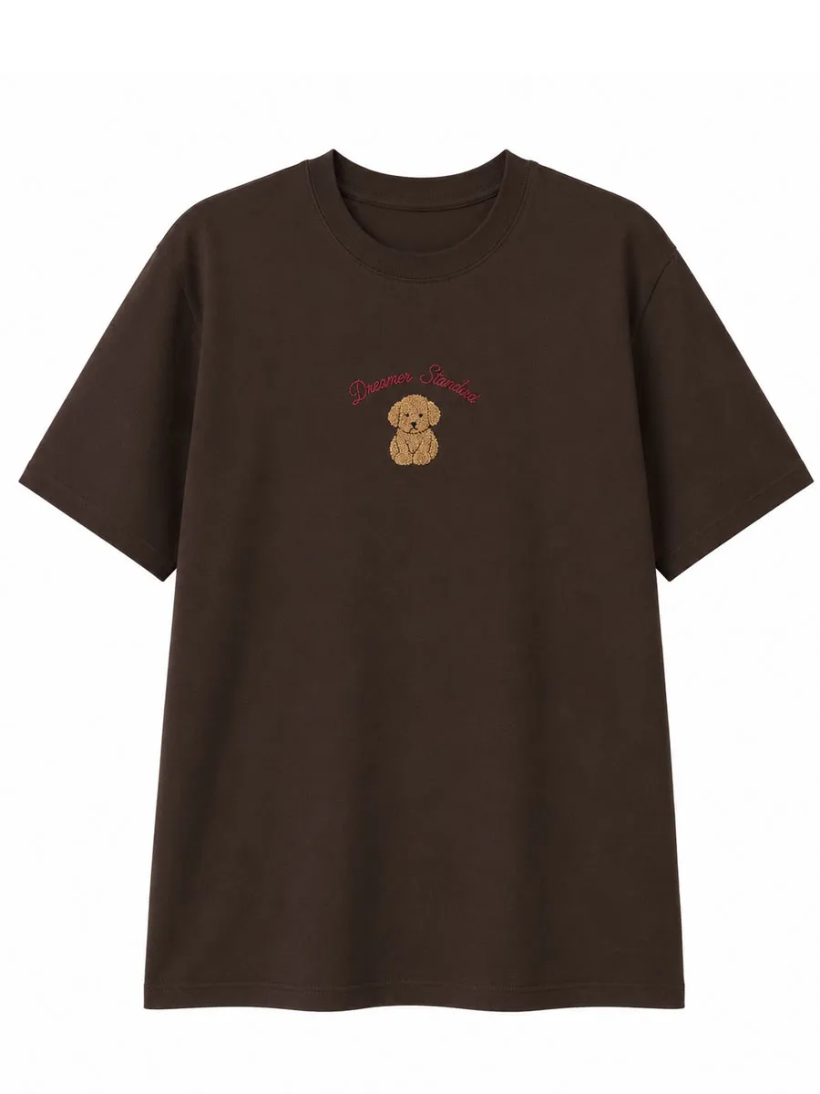 LUMINA - Γυναικειο T-Shirt LD3661 Καφέ