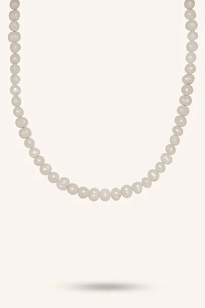 ALMYNOMA - Γυναικείο κολιέ Saltwater Pearls