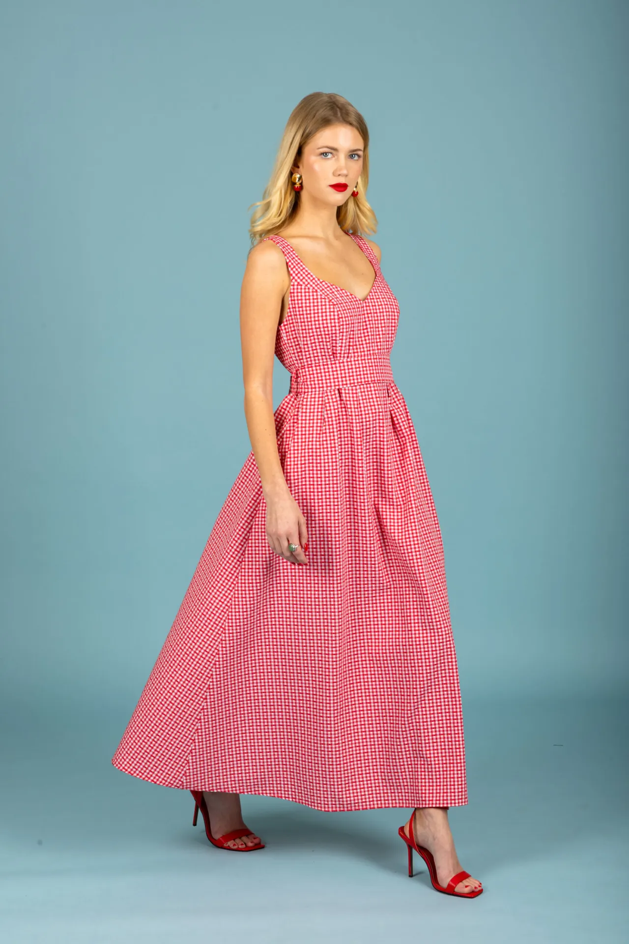 CHATON - Γυναικείο φόρεμα Aelia 131-81875-Red (516)