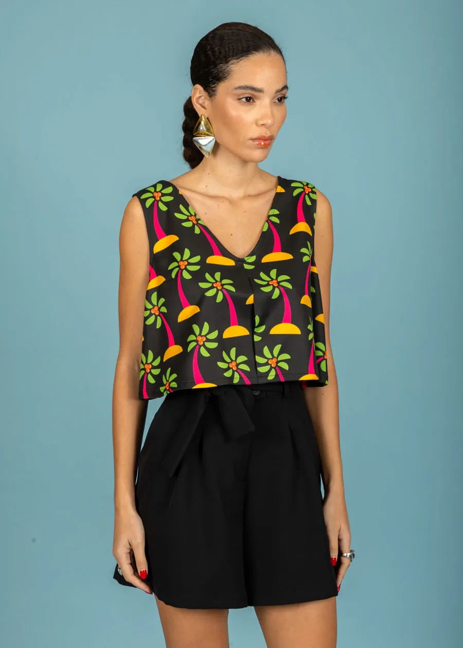 CHATON - Γυναικείο Σορτς Salma 131-21502-Jet Black (899) Μαύρο