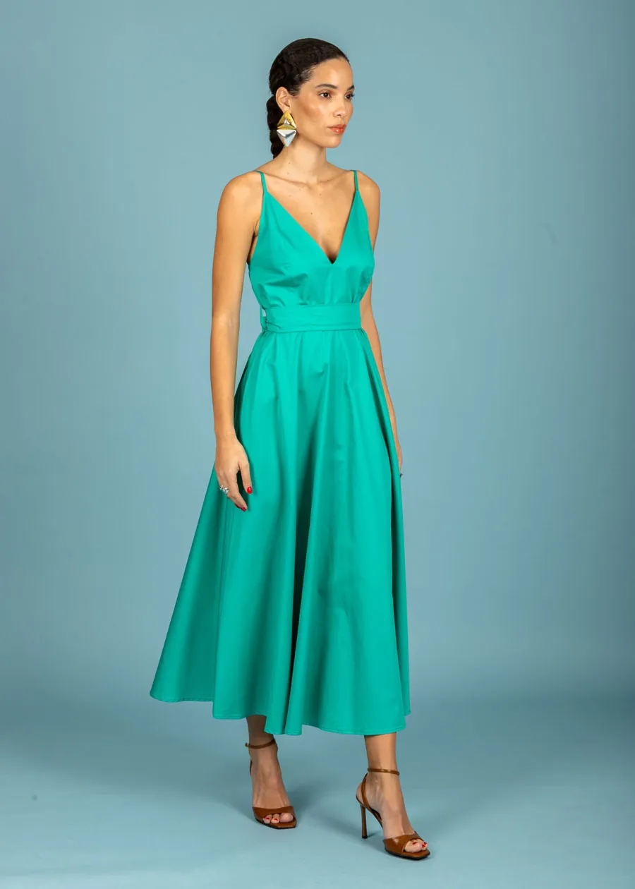 CHATON - Γυναικείο Φόρεμα Nina 131-81857-Emerald (663) Πράσινο