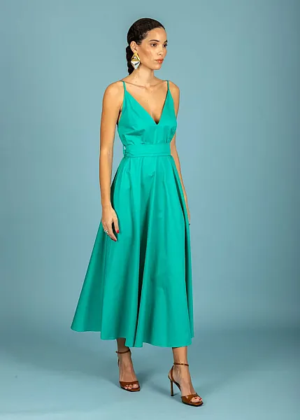 CHATON - Γυναικείο Φόρεμα Nina 131-81857-Emerald (663) Πράσινο