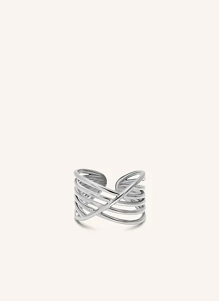 ALMYNOMA - Γυναικείο δαχτυλίδι Orbit Ring Silver