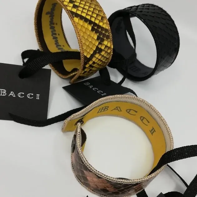 BACCI - Bracelet Snake Leather Biking Red -