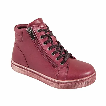 SAFE STEP - Ανατομικά Sneaker Μποτάκια 12808  Μπορντώ