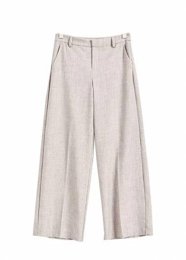 GINA TRICOT - Γυναικείο Παντελόνι Wide Suit Trousers 21616 (1186) Μπεζ