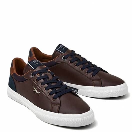 PEPE JEANS - Ανδρικό Sneaker Kenton Court PMS30839 (878) Brown