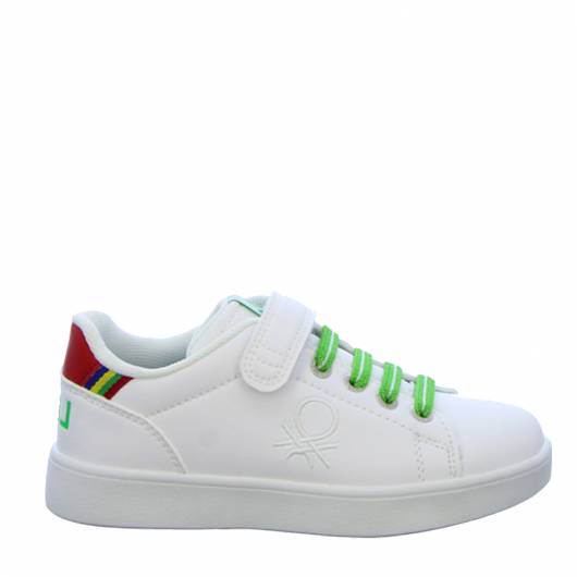 BENETTON - Παιδικό Sneaker Penn ltx velcro BTK214003 White/Green 1071