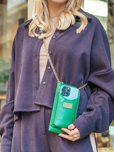 ELENA ATHANASIOU - Phone Case Wallet Green