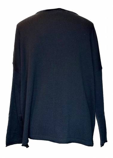 MOUTAKI - Γυναικεία μπλούζα Knit Sweater 24.KN1.08 Μαύρο