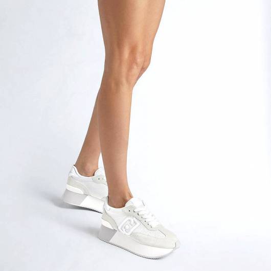 LIU JO - Γυναικεία Brighty mesh platform sneakers BA3119PX027 01111 white