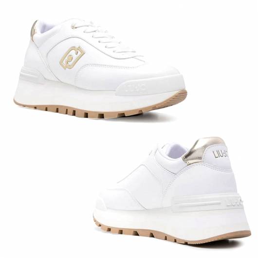 LIU JO - Γυναικεία sneakers Amazing 28 flatform BA4011EX014 S1052 White