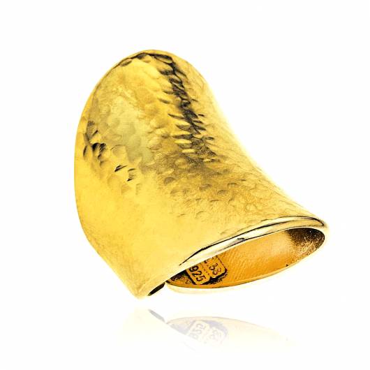 GREGIO - Γυναικείο Δαχτυλίδι Funky Metal GRS66416 Χρυσό
