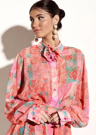 IRAIDA ETHEREAL - Γυναικείο Πουκάμισο  Freya Oversized Shirt Print