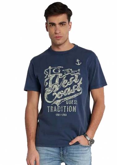 GUESS - Ανδρικό T-Shirt West Coast M4GI09 I3Z14 (G7DR) Μπλε