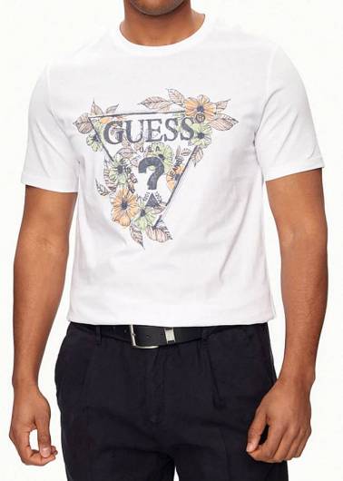 GUESS - T-Shirt Slim Fit M4GI11 I3Z14 G011 Λευκό