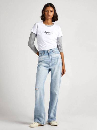 PEPE JEANS - Γυναικείο T-Shirt New Virginia SS N PL505202 (800) White