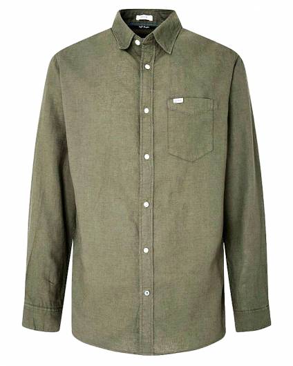 PEPE JEANS - Ανδρικό πουκάμισο PARKERS PM307421 (684) Vineyard green