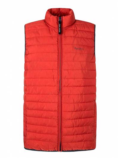 PEPE JEANS - Ανδρικό Γιλέκο Connel Gillet Solid PM402676 (217) Studio Red