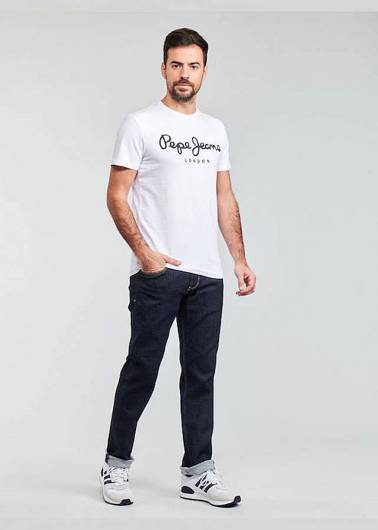 PEPE JEANS - Ανδρικό T-Shirt Original Stretch PM508210 (800) Λευκό