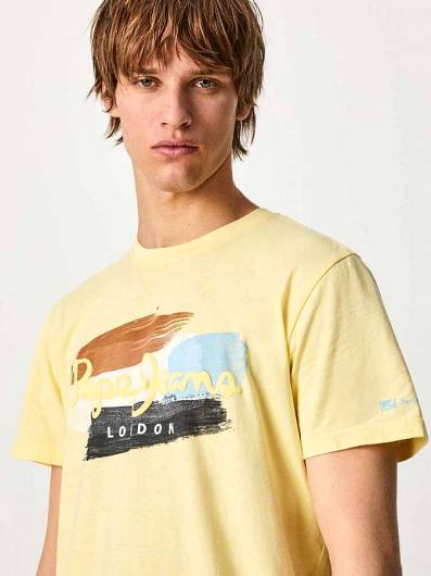 Pepe Jeans - Αντρικό T-Shirt Aegir PM508227 (022) Fresh Yellow