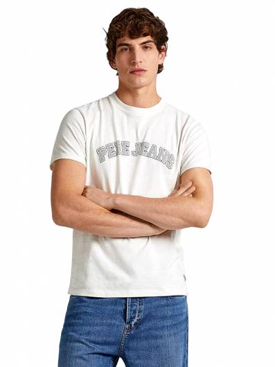 PEPE JEANS - Ανδρικό T-Shirt Clement PM509220 (837) Chalk White