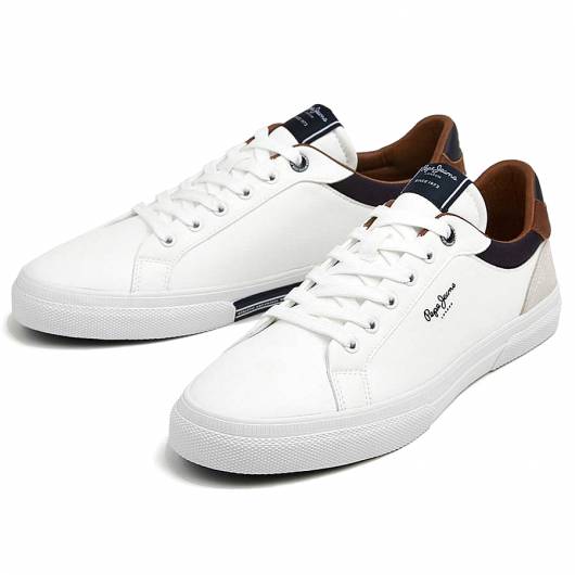 PEPE JEANS - Ανδρικά Sneakers Kenton Court M PMS30839 (800) White