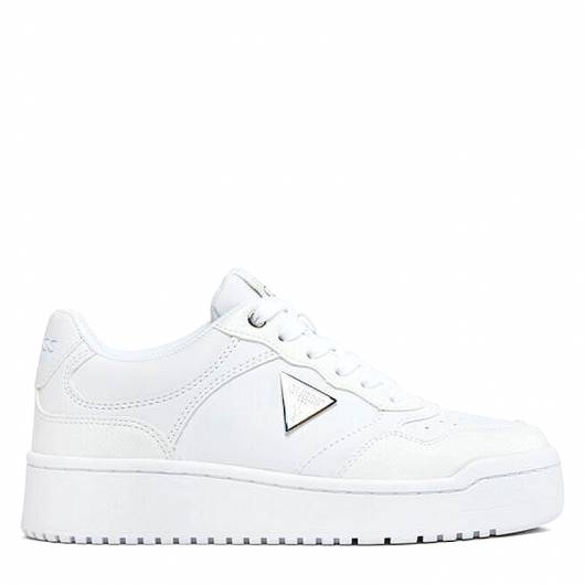 GUESS - Γυναικείο Sneakers miram με τριγωνικό λογότυπο FLPMIRELE12 Λευκό