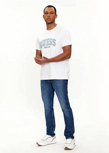 GUESS - Ανδρικό T-Shirt College M4GI62 I3Z14 (G011) Λευκό