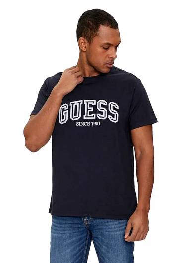 GUESS - Ανδρικό T-Shirt College M4GI62 I3Z14 (G7V2) Σκούρο Μπλε