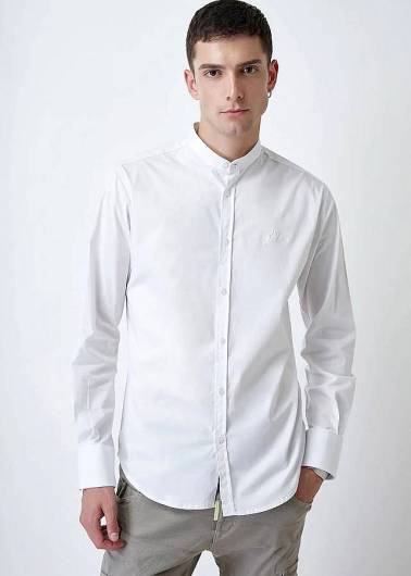 STEFAN - Ανδρικό Πουκάμισο Signature Mao Shirt 9032 Λευκό